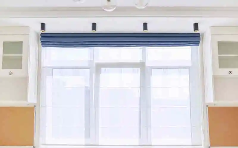 Motorised Roman blinds