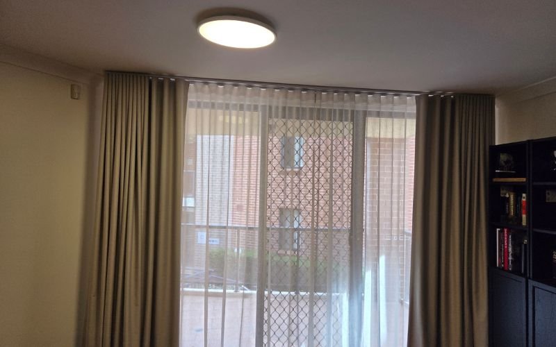 made-to-measure curtains installed for a perfect fit